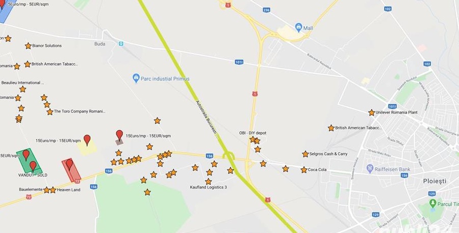 teren Parc industrial Ploiesti DN72 DJ101i min1.3ha
