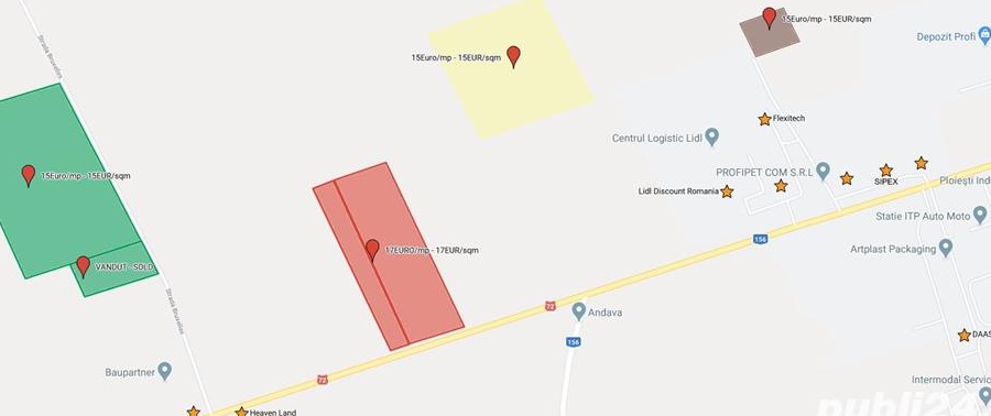 teren Parc industrial Ploiesti DN72 DJ101i min1.3ha