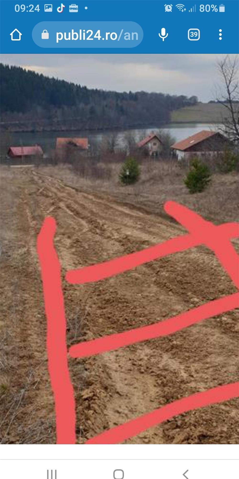 Teren parcelat lac.Padureni vedere superba, aer curat