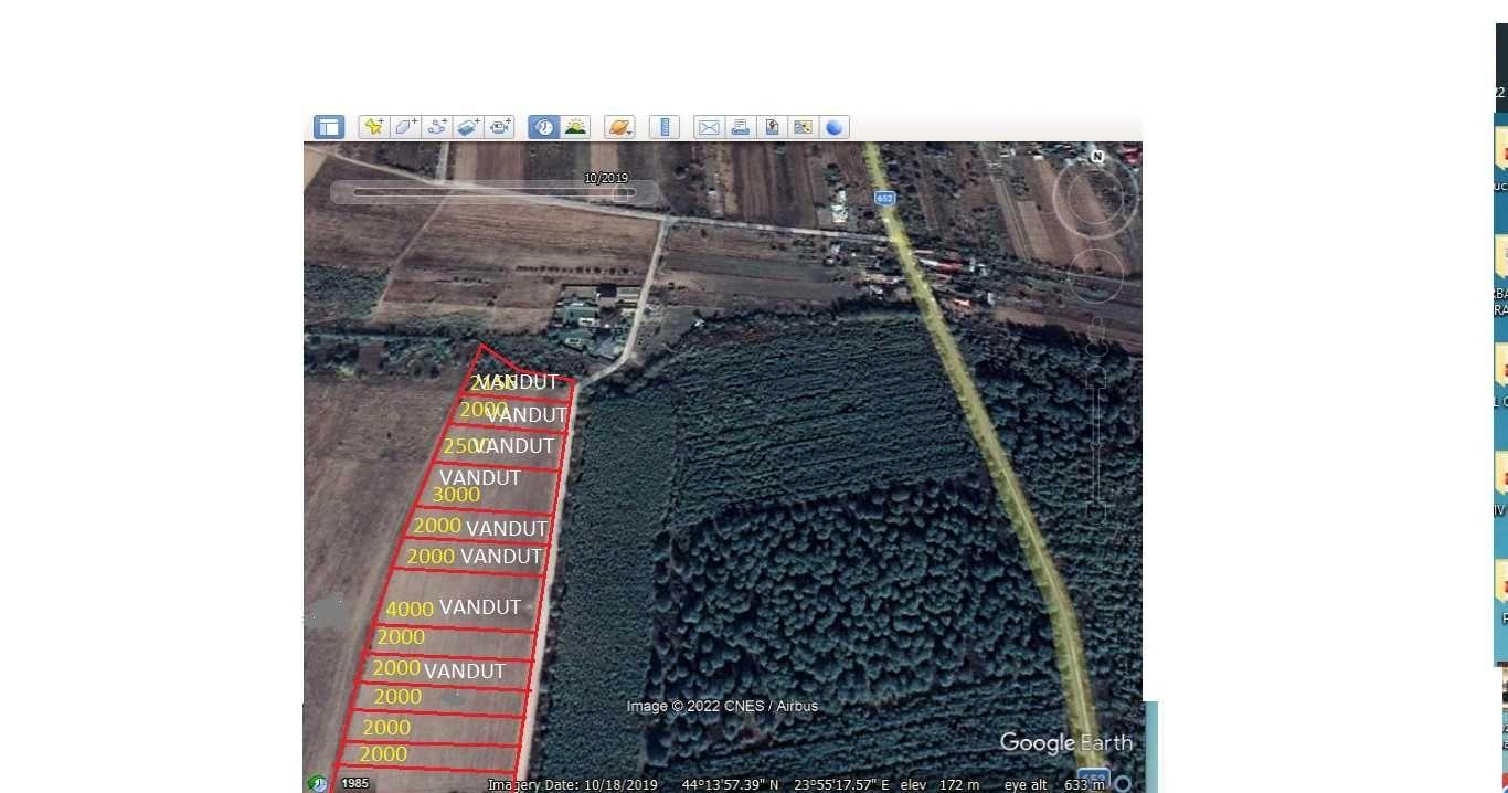 Teren,2000 mp,la 7 min de Selgros,Ford,Aeroport- Carcea-Cosoveni