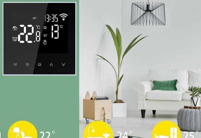 Termostat WIFI compatibil Alexa, Google home, pentru IPAT si IPEL