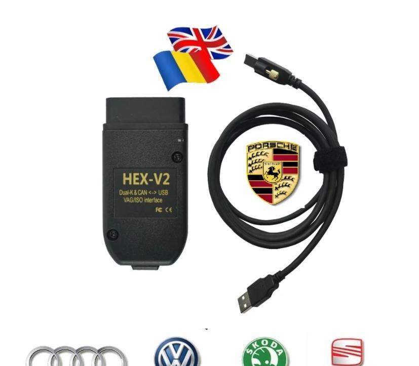Tester / Diagnoza Auto VCDS VAG COM 22.3 / Hex-V2 VW AUDI Skoda Seat