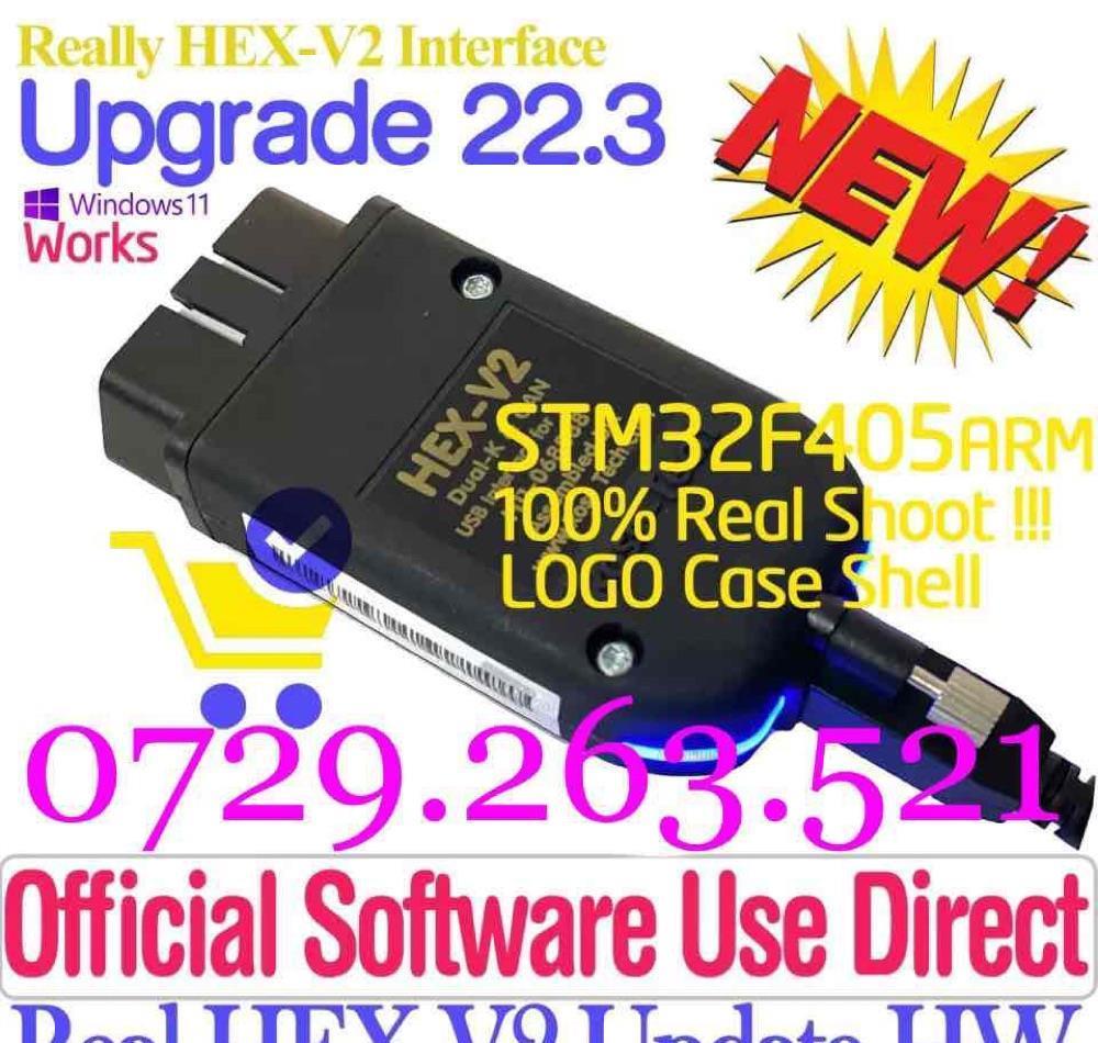 Tester VCDS Cu Procesor ARM STM32F405 - MQB - Real Hex-V2 22.3.0 En-Ro / Diagnoza Auto / Interfata
