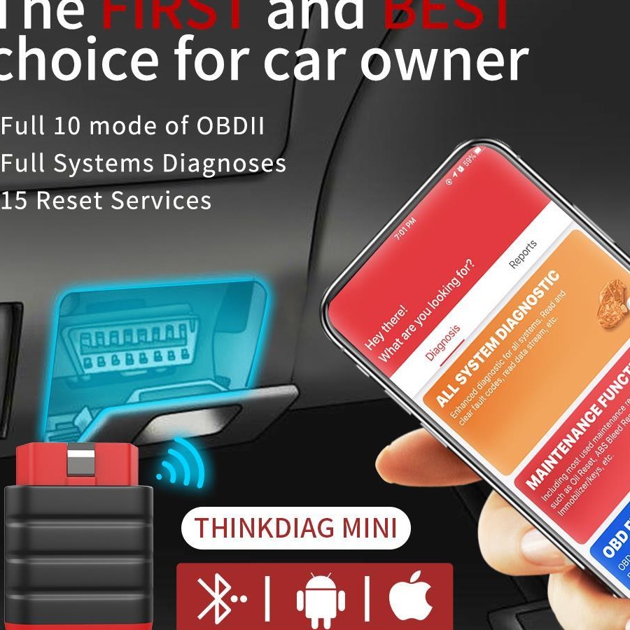 THINKDIAG Full Sytem + 15 Reset software 1 an Actualizare gratuită