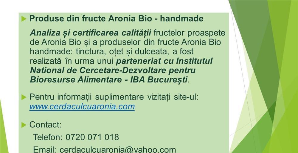 Tinctura de Aronia 250 ml - Cerdacul cu Aronia - judetul Gorj