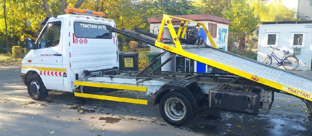 Tractari auto cu auto platforma hidraulica si fixa