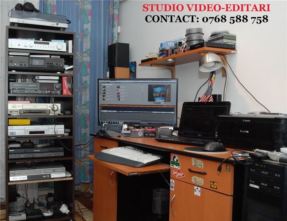 Transfer casete video pe dvd / 8 lei ora