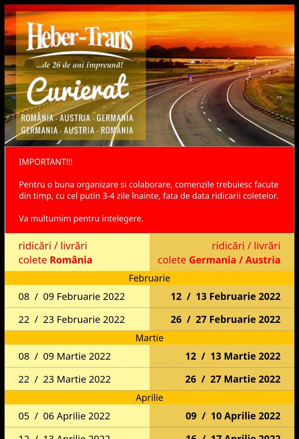 Transport Colete, Pachete Romania Austria Germania DE LA ADRESA LA ADRESA!!!
