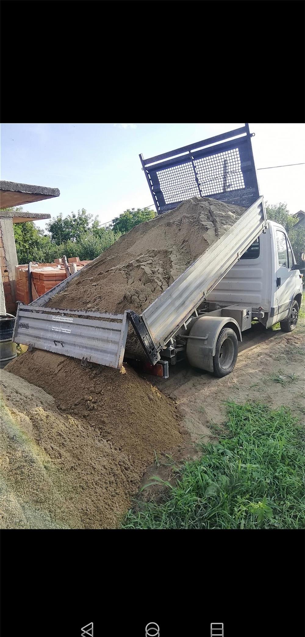 Transport marfa margaritar Sort nisip piatra concasata moloz pământ negru galben nisipos mranita