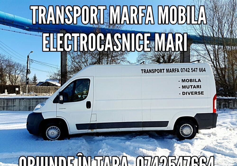 Transport marfa mobila electrocasnice mari si orice altceva aveti nevoie