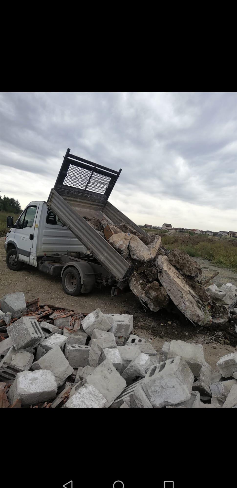 Transport marfa nisip sort piatră cincasata moloz pământ galben nisipos negru mraniță
