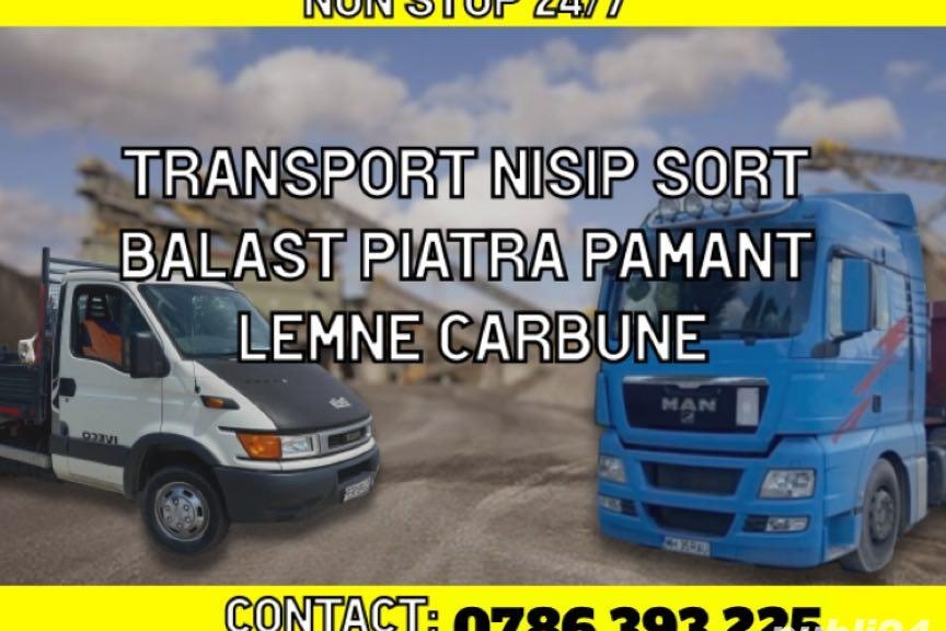 Transport Nisip Balastru Sort Pamant Carbune ORICE