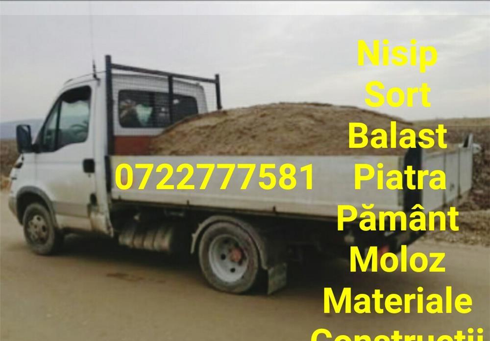 Transport nisip,sort,balast