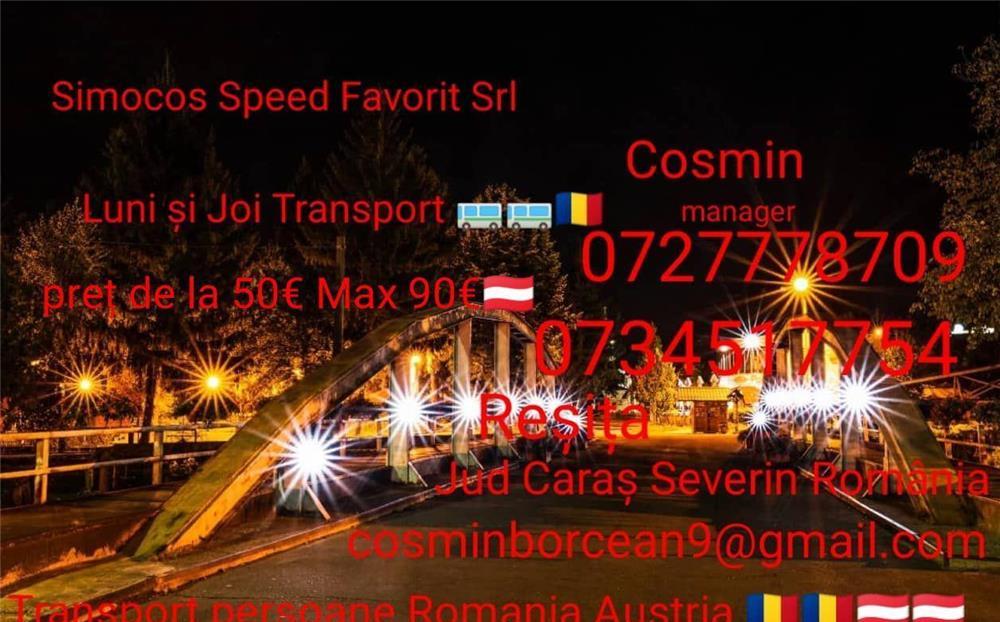 Transport persoane Romania Austria
