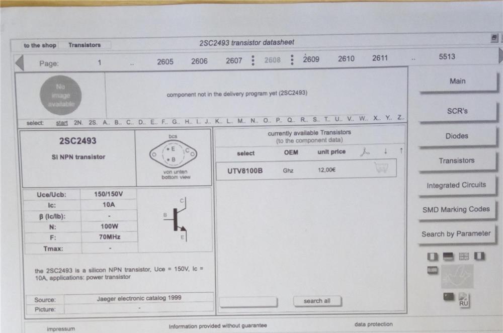 Tranzistoare - 2sc 2493 și 2sa 1068- SHANKEN -pentru amplificatoare - Sansui