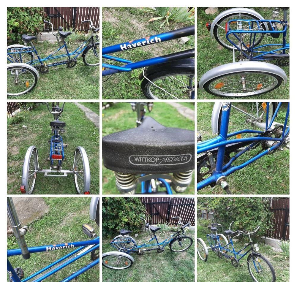 Triciclu in tandem de vânzare