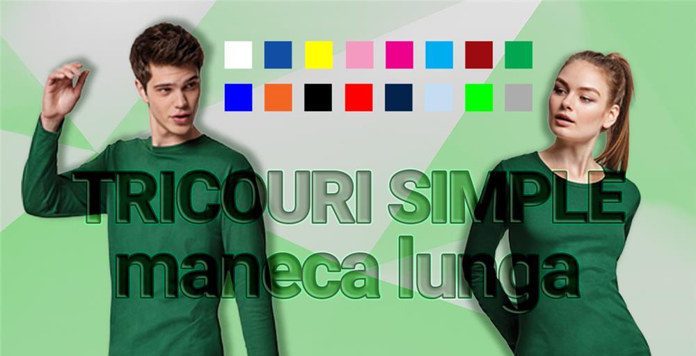 Tricouri simple maneca lunga