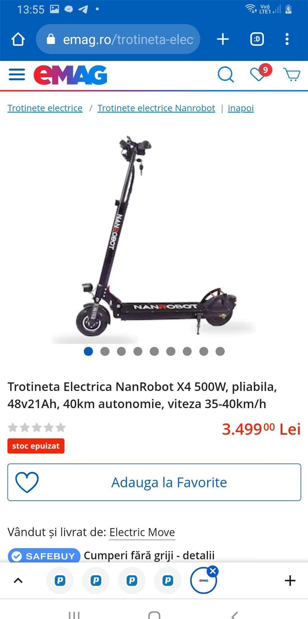 Trotinetă electrică nouă Nanrobot X4 40 km/h nu Xiaomi, joyor, Dualtron, Etwow