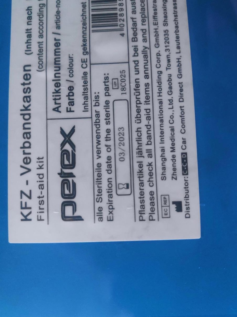 Trusa prim ajutor auto