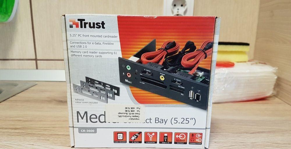 Trust 5.25" media connect bay cr-3600 usb extention