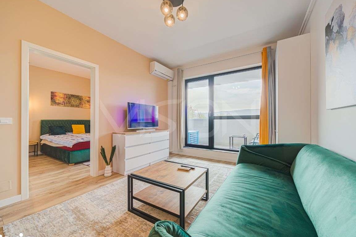 ⊰TUR VIRTUAL⊱2 camere | 41 m² | TOTUL NOU, AC, parcare, terasă | Wings