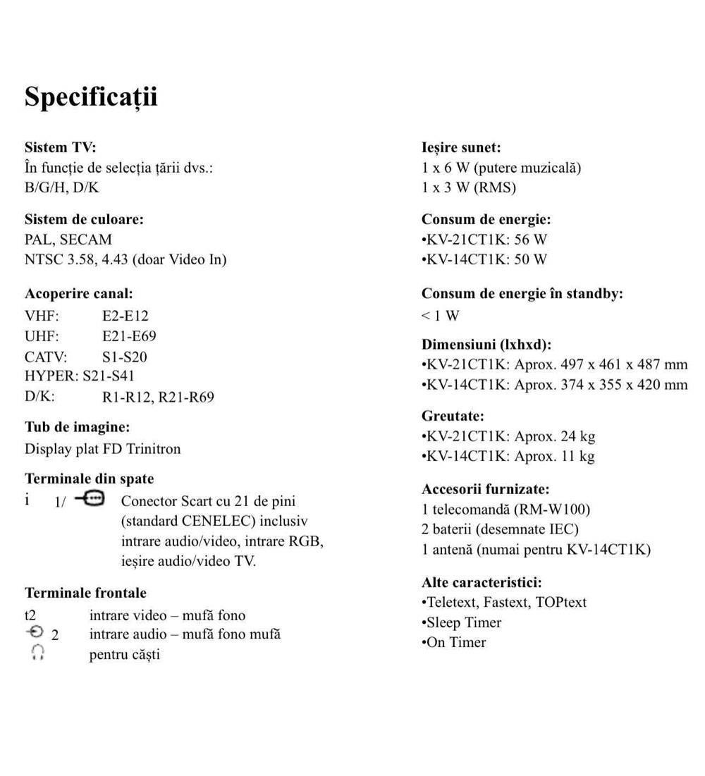 Tv SONY  in stare perfecta de functionare