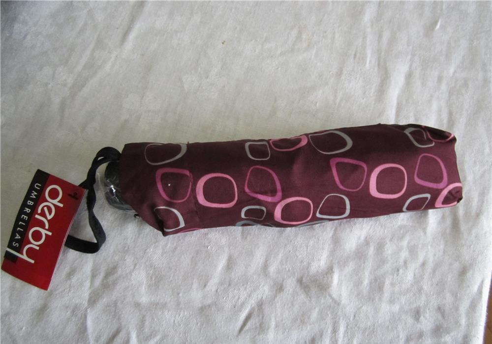 Umbrela de dama bordo/grena-pliabila manual- mini