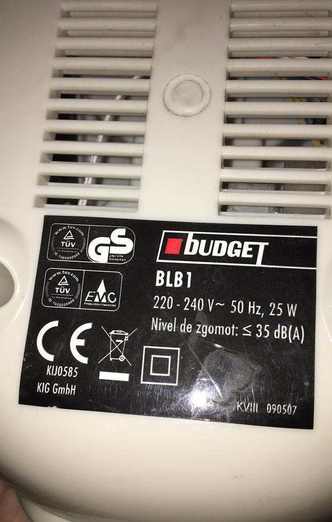 Umidificator de cameră Budget BLB1