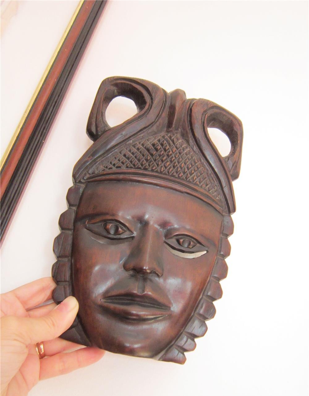 un cadou inedit-arta africana de colectie,masti vintage,superbe-el si ea