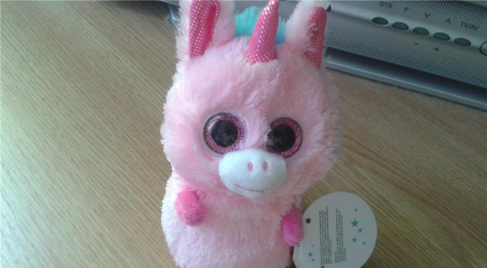 UNICORN roz pufos ORIGINAL keel toys simpatic NOU