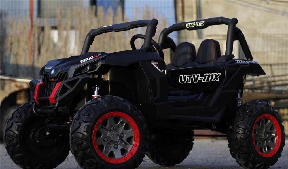 UTV electric pentru 2 copii Rocker XMX603 4x45W 12V PREMIUM Black