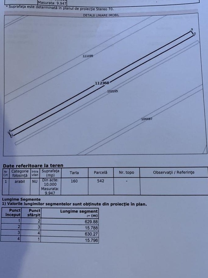 Vand 1ha teren extravilan/agricol Comuna Snagov 2