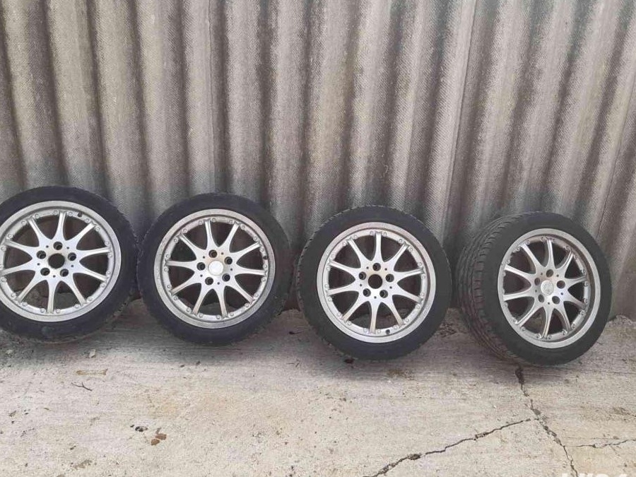 Vand 4 cauciucuri vara, 225/45/R17 + 4 genti aluminiu