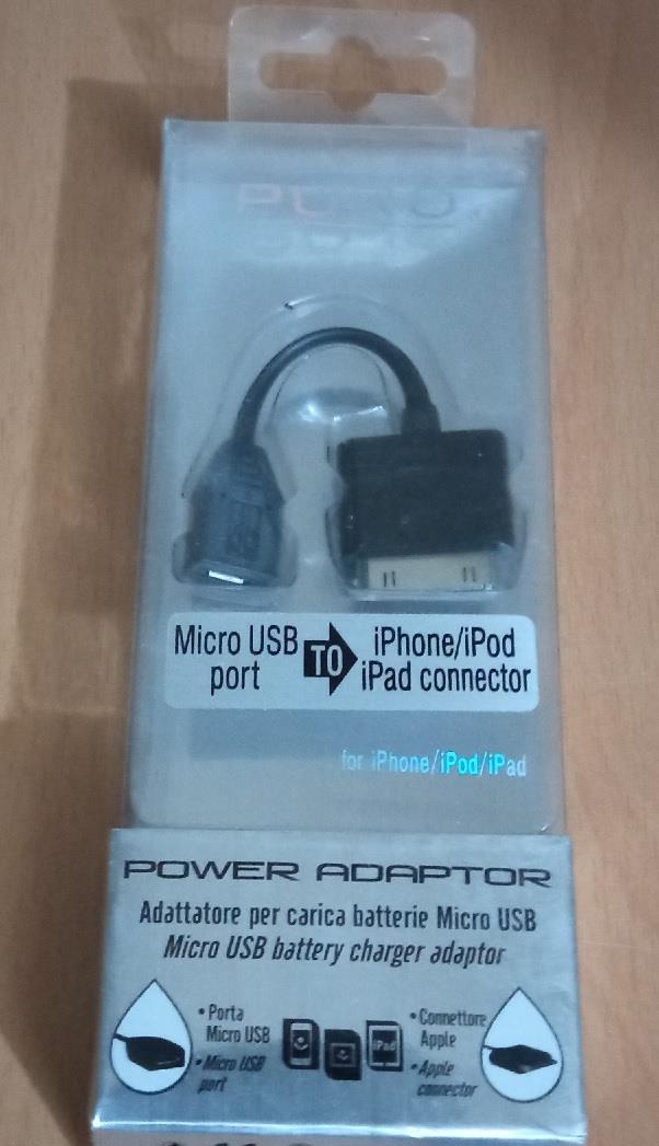 Vand Adaptor Micro USB PURO, pentru Iphone,Ipod,Ipad