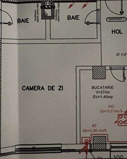 Vand apartament nou cu 1 camera  46mp utili Green Residence