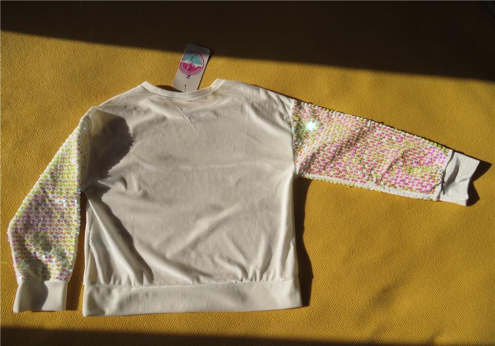 Vand Bluza Waikiki copii 122 - 128 cm, Alb cu paiete