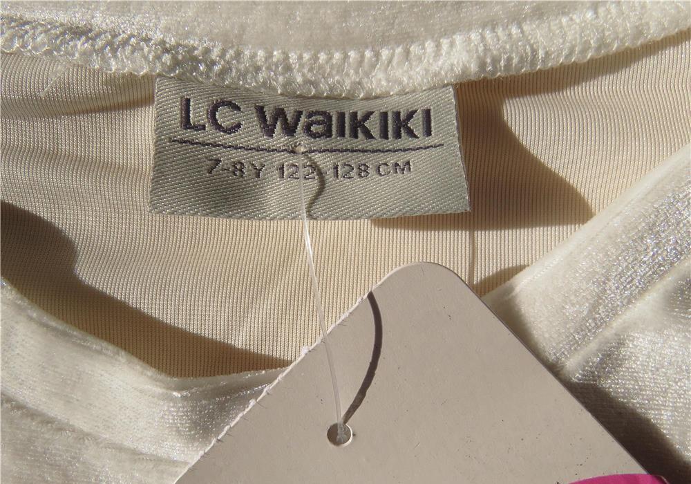 Vand Bluza Waikiki copii 122 - 128 cm, Alb cu paiete
