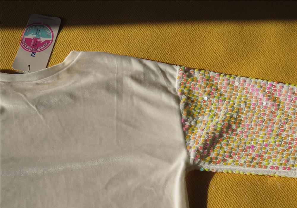 Vand Bluza Waikiki copii 122 - 128 cm, Alb cu paiete