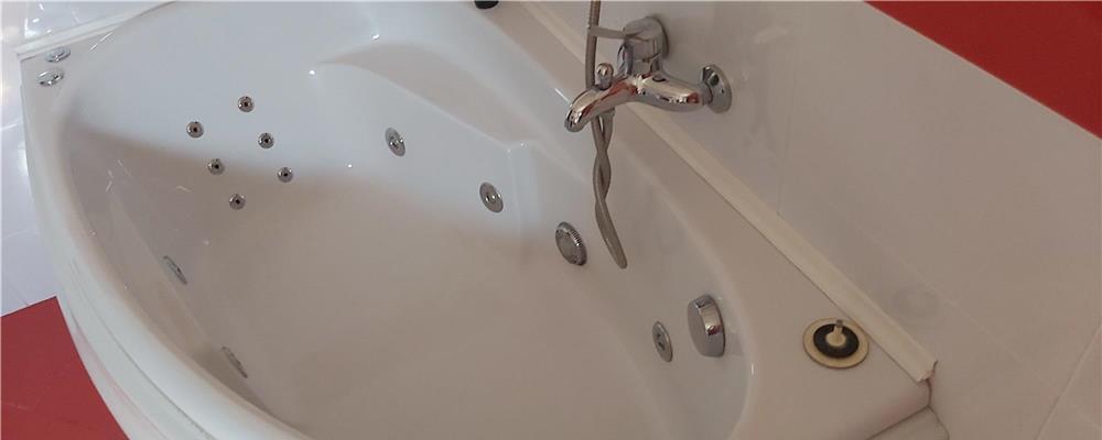 Vand cada baie, pe colt, cu hidromasaj 1500x950 mm
