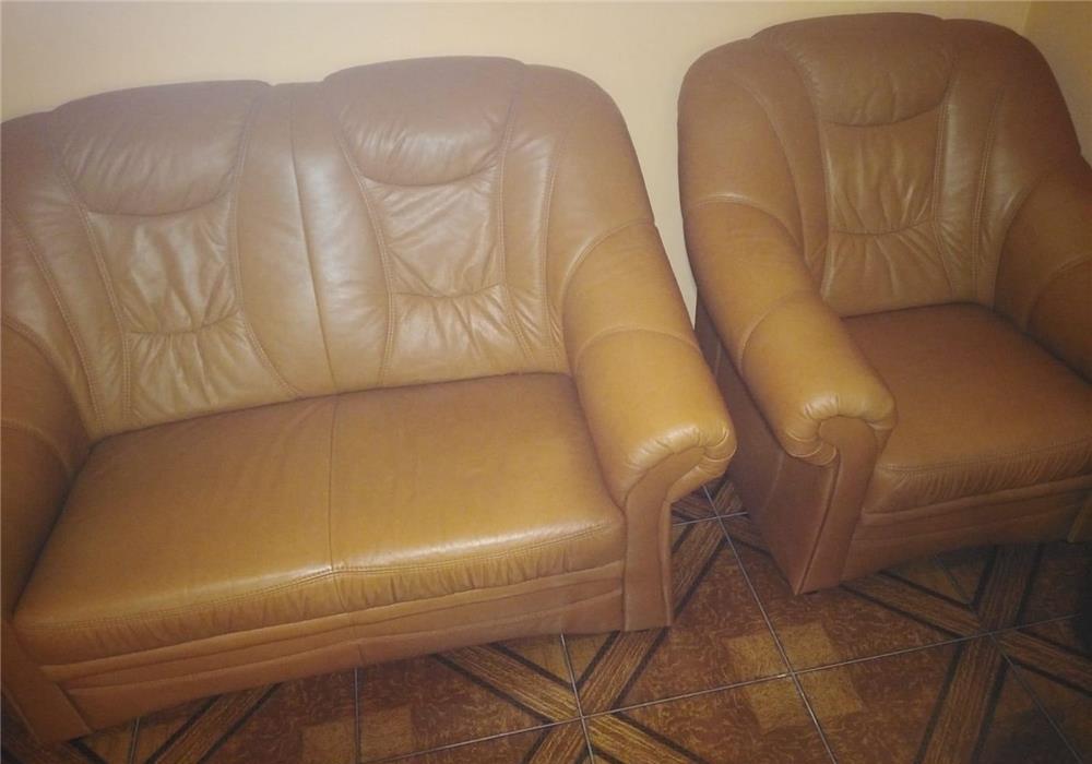 Vand canapele 3 - 2 - 1de piele naturala