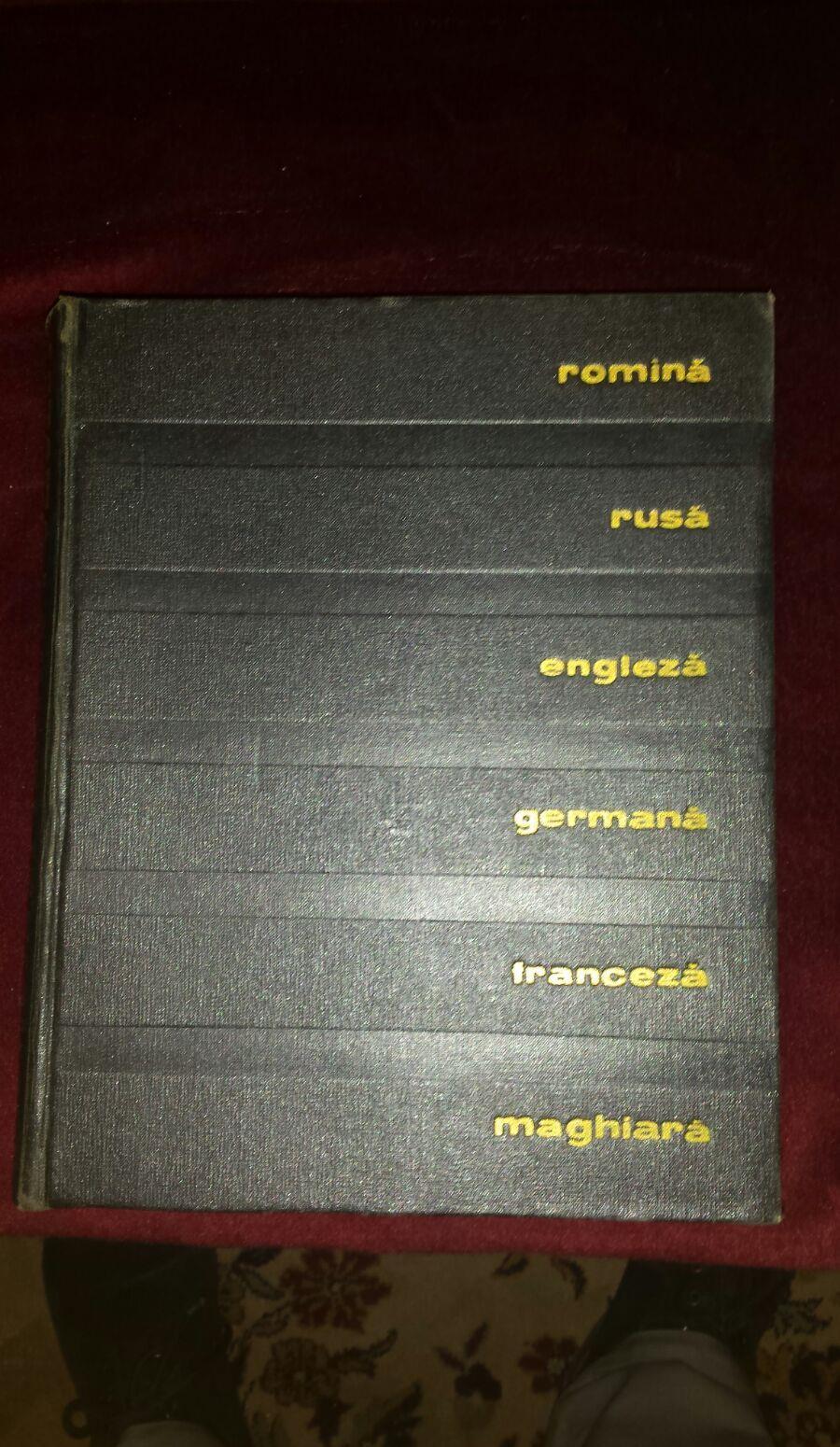 Vand carte dictionar tehnic german roman 1966 poliglot 1963 Ed Tehnica