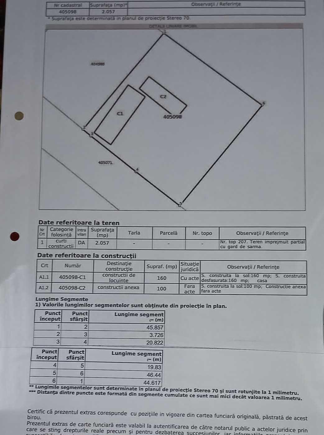 Vand casa cu terent in sat Cadar