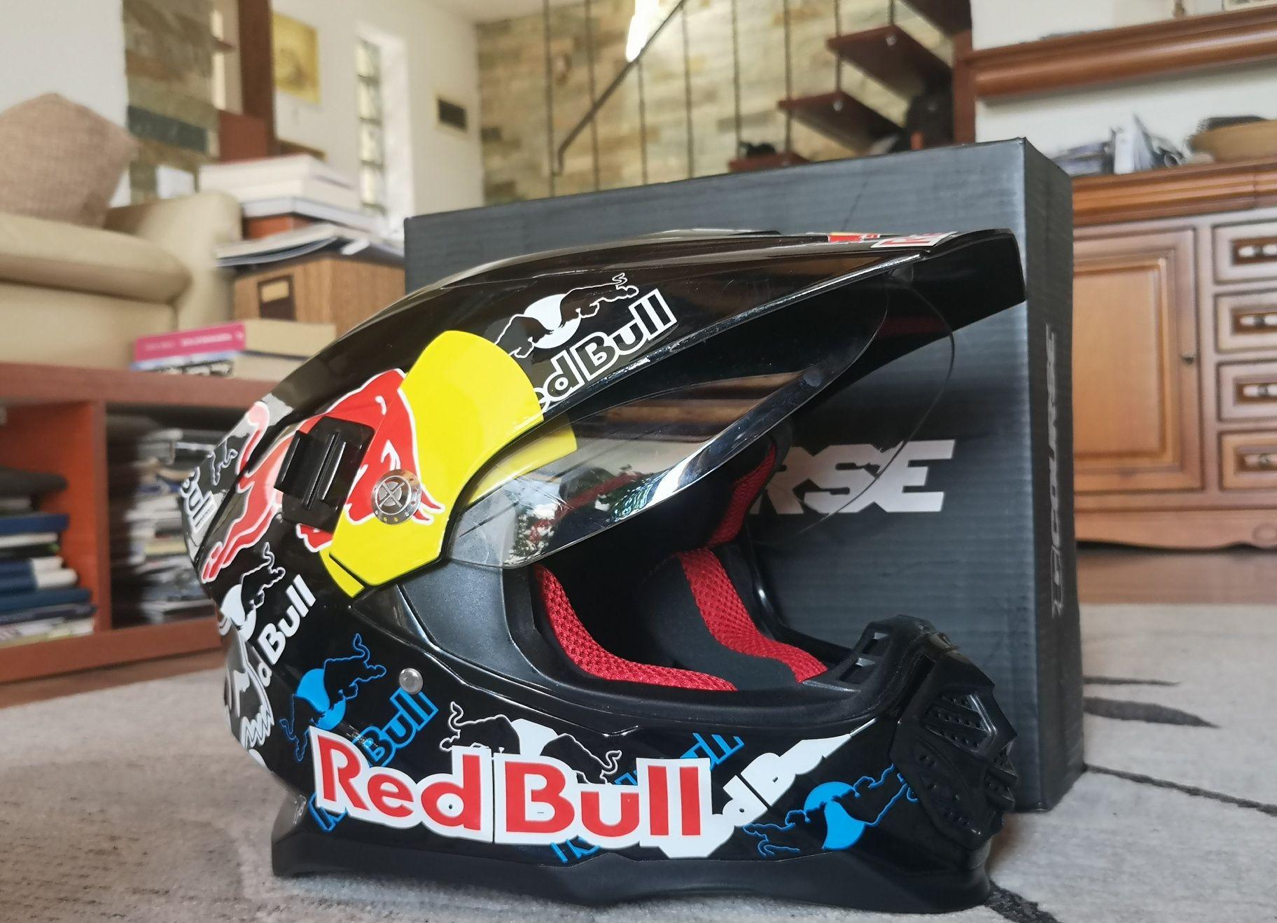 Vând cască moto dual sport