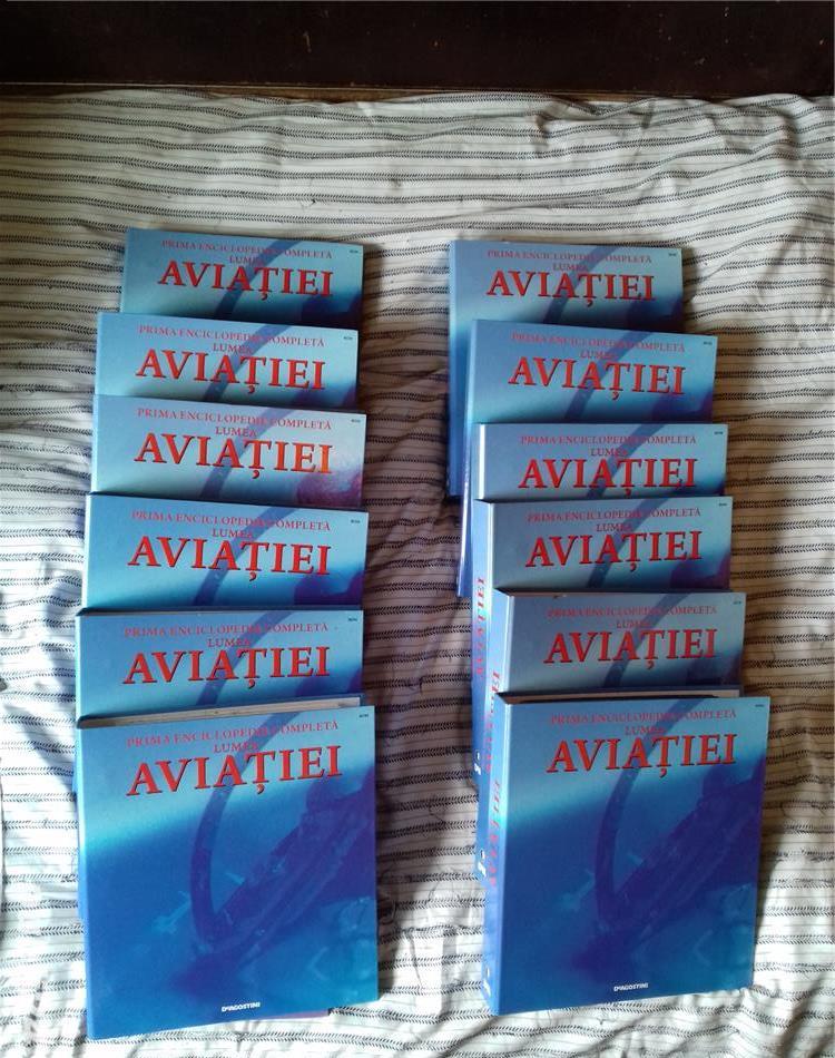 Vând colecție completă LUMEA AVIAȚIEI, de la DeAgostini, 183 numere, în 12 bibliorafturi.
