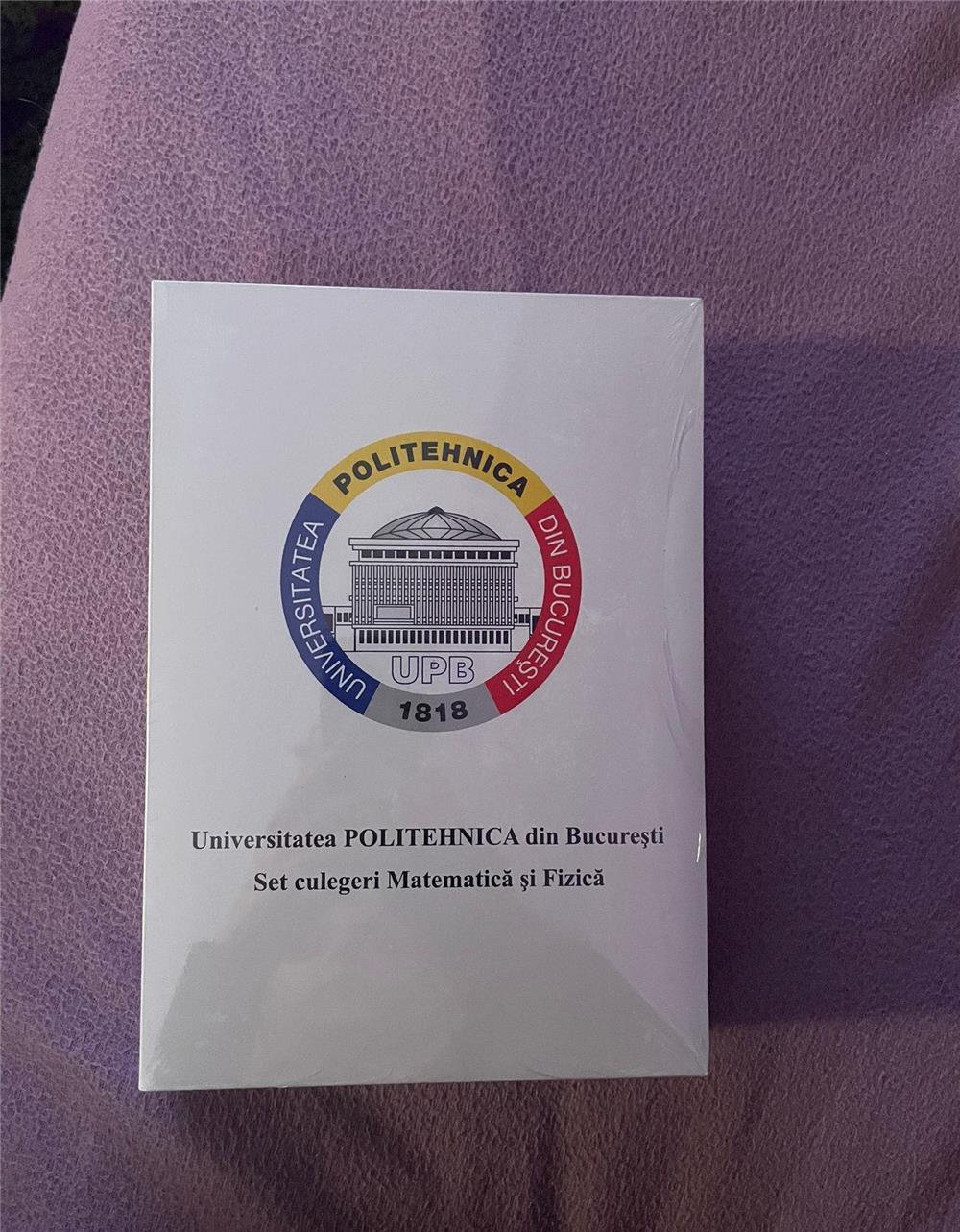 Vând culegere de admitere Politehnica fizica an2020