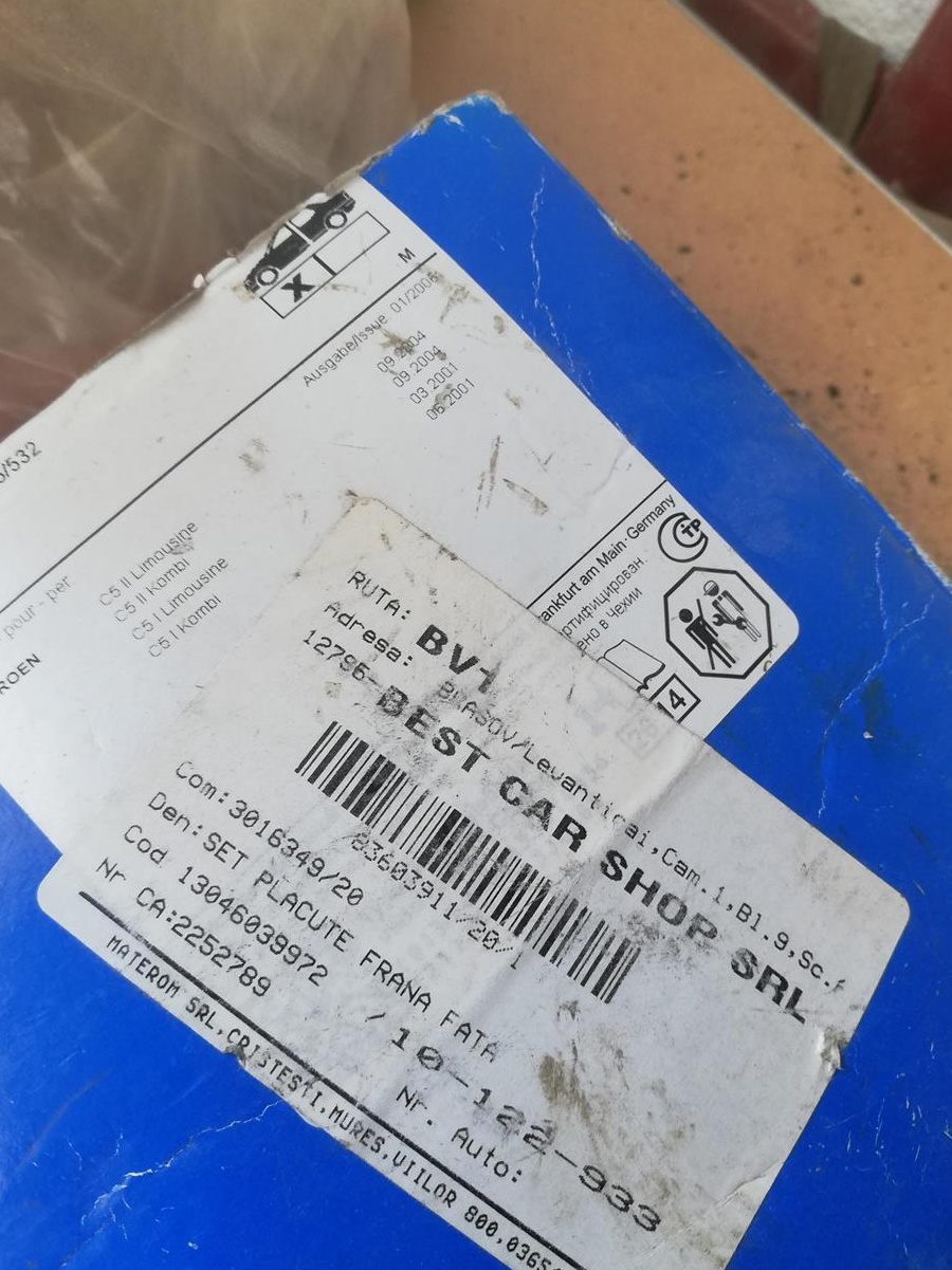 Vând etriere fata și spate second-hand pentru Citroen C5 2001 sedan HDI 110CP bună stare.