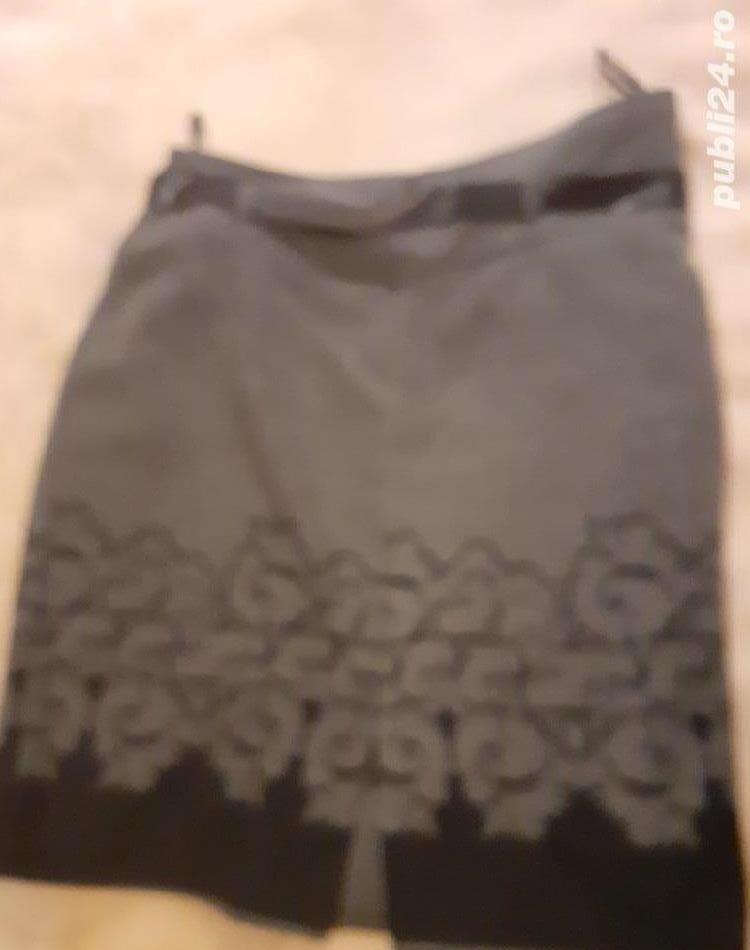 Vand fusta moderna, eleganta, gri, m. 44