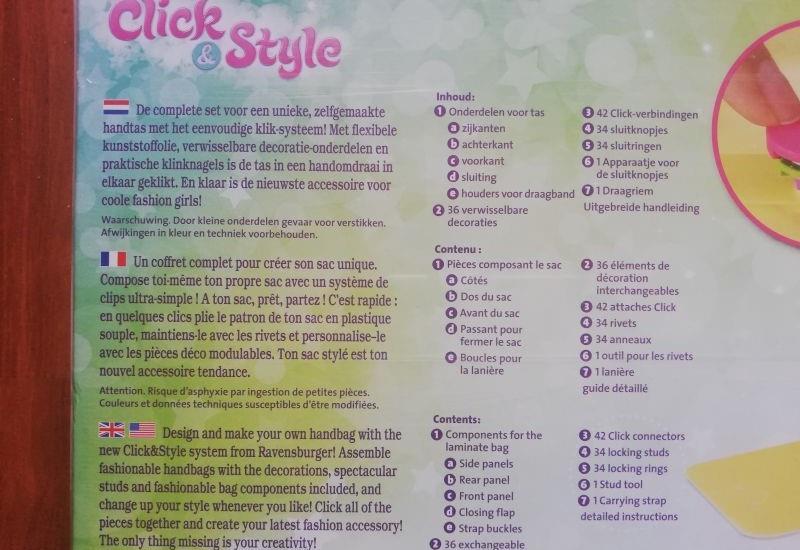 Vand jucarie CLICK & STYLE ( ravensburger ) ,, nou ,,
