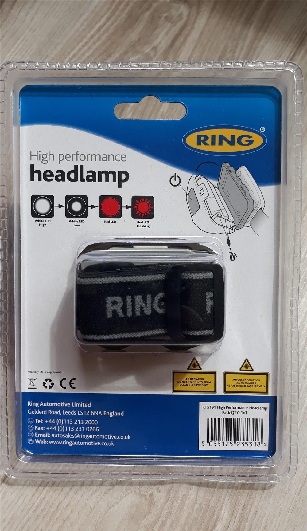 Vând lanternă frontală/lampă cap Ring nouă