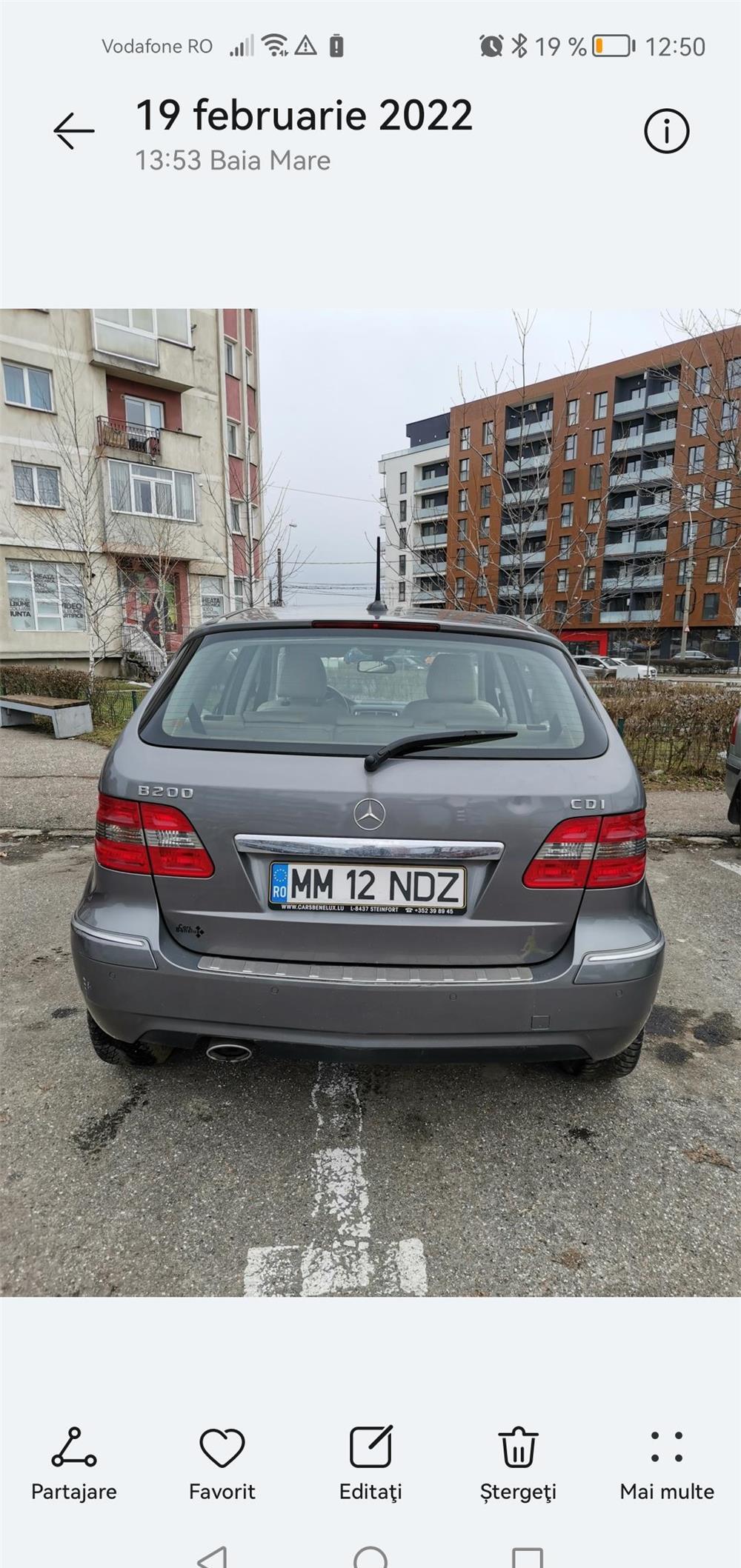 Vand Mercedes Benz B 200
